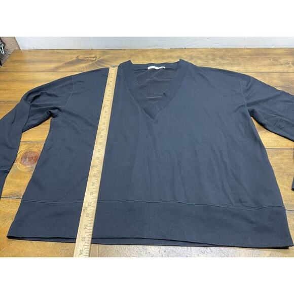 Rag & Bone Womens Long Sleeve Pullover V Neck Sweater Black Size Large - Picture 7 of 12